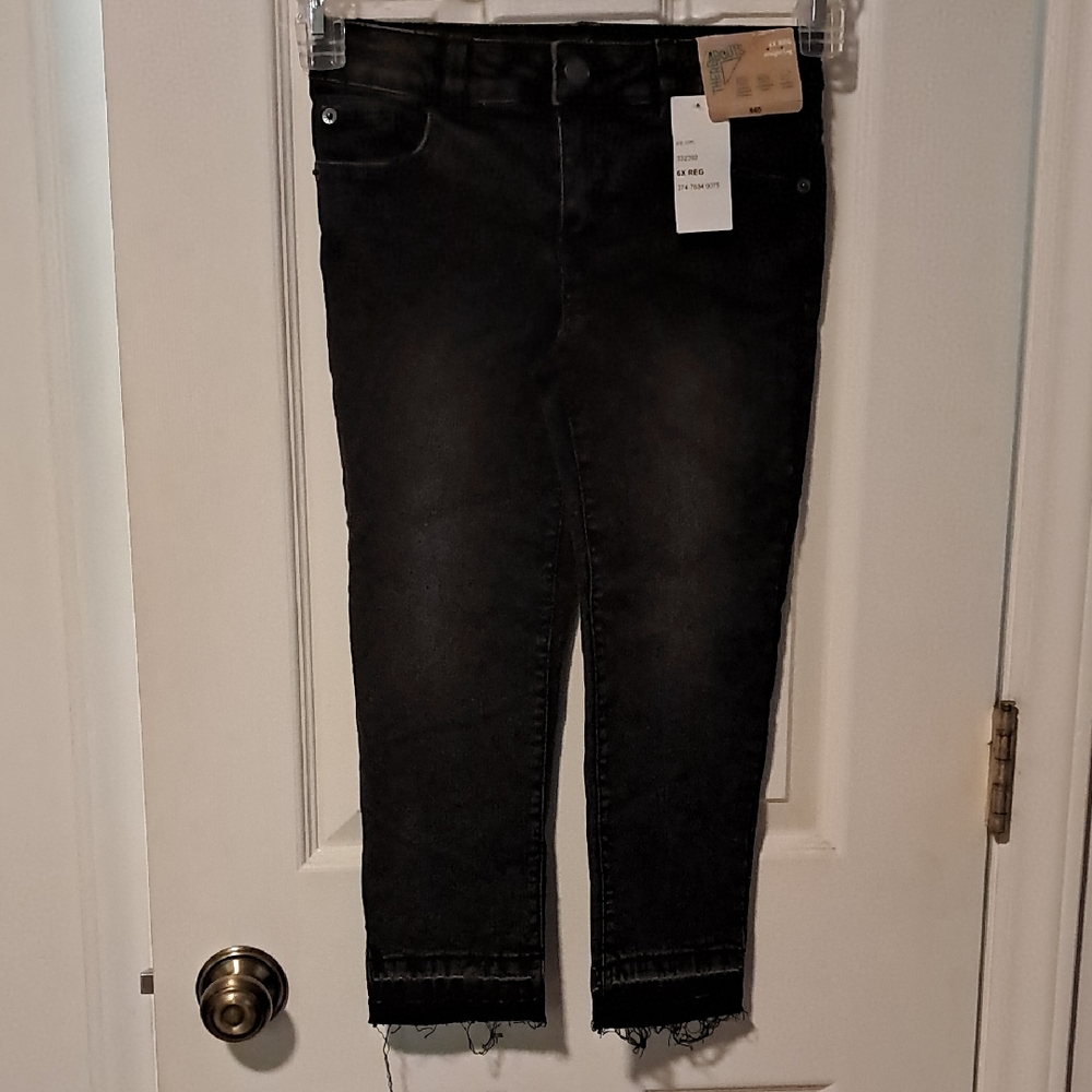 Black Straight Leg Jeans Sizr 6x